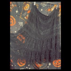 Bohemian Gothic Plus Size Skirt